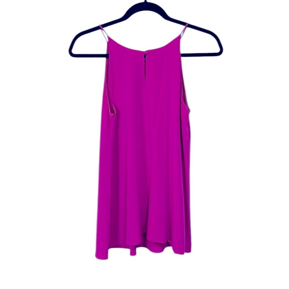 Milly Magenta Pleated Silk Camisole Women's Size 0 - Picture 7 of 8